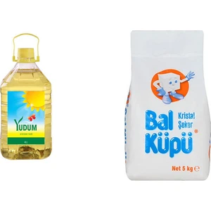 Ayçiçek Yağı 4 lt + Balküpü Toz Şeker 5 kg