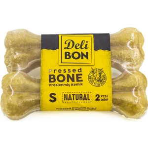 Deri  Köpek Çiğneti Pres Kemik 2X12CM Natural