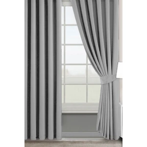 Pierre Cardin Fon Perde Pilesiz Tasarım Düz Açık Gri 400 x 260 cm Polyester Kumaş
