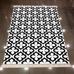 İnka Halı Antibakteriyel Yıkanabilir Kaymaz Dot Taban Dijital Baskı Salon Halısı MRC342