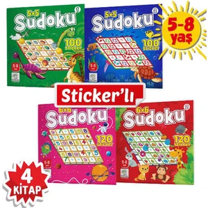 Yükselen Zeka Yayınları 5-8 Yaş Sticker’lı Sudoku Serisi