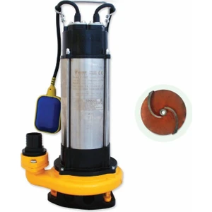Water Sound V1500F Kirli Su Aktarma, Vortex Fanlı Drenaj Dalgıç Pompa 24 Mt. Yükseklik 20 M³/h