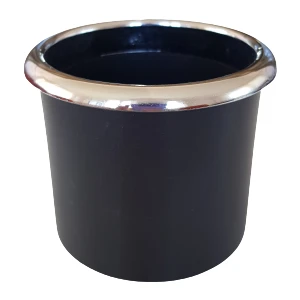 Araç Içi Oto Krom Metal Başlıklı Bardaklık & Oto Küllük (Derin)