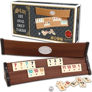 Okey Takımı 101 Oval Ağaç