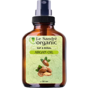 Le Sandre Organics Yavaş Uzayan ve Yıpranmış Saçlara Özel Argan Bakım Yağı 30 ml