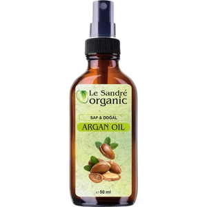 Le Sandre Organics Yavaş Uzayan ve Yıpranmış Saçlara Özel Argan Bakım Yağı 50 ml