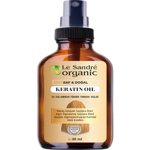 Le Sandre Organics Aşırı Yıpranmış Saçlar Için Keratin Bakım Yağı 30 ml