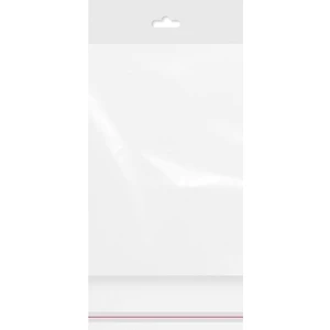 Ambalaj Pazarı Askılı (Meksika Şapka) Bantlı Şeffaf Opp Torba 14 x 21 9 cm - 500'LÜ