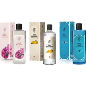 Bouquet Kolonya 270 Ml + Rebul Mandarine Kolonya 270 Ml + Rebul Aqua Kolonya 270 Ml  3'Lü Set