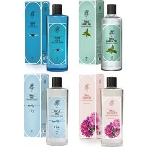 Bouquet + Aqua + Green Tea + Ice Kolonya 270 ml  4'lü Set