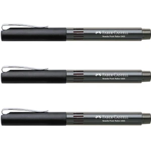 5405 İğne Uçlu Roller Kalem Siyah 0.5 mm 3'lü