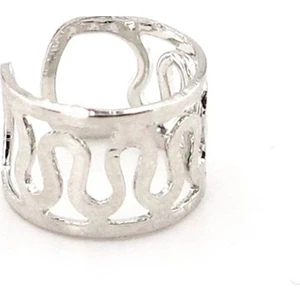 Parlak Gümüş Renkli Earcuff Kıkırdak Küpe EX091