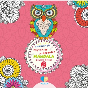 Mor Elma Yayıncılık Çocuklar Için Hayvanlar ve Desenler Mandala Boyama Kitabı-2