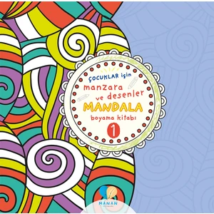 Mor Elma Yayıncılık Çocuklar Için Manzara ve Desenler Mandala Boyama Kitabı-1