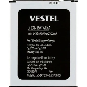 Vestel Venüs E3 Batarya Pil 2500MAH