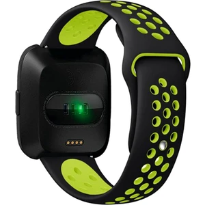 Bonanza Int Fitbit Versa / Versa2 / Versa Lite İçin Çift Renkli Silikon Kayış Bileklik (Yurt Dışından)