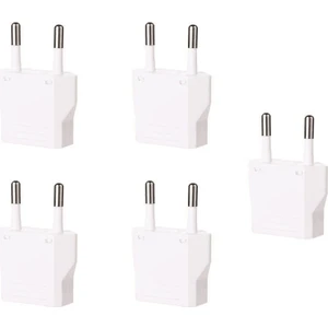 11115 Amerikan Priz Çevirici Usd To Eu Fiş Çevirici (Beyaz) (5li)