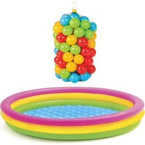 Bebek Havuz (86X25 Cm) + 50 Top (7 cm Çaplı)