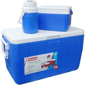 3-Piece Cooler Combo 48 Qt 45.4 Lt Bl Combo 5 Qt 3 Gal. C002 Buzluk Set