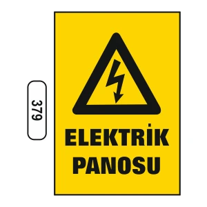 Elektrik Panosu Uyarı Ikaz Levhası