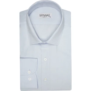Slim Fit Açık Mavi Düz Erkek Gömlek