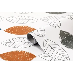 Yapıskanlı Folyo  Baskılı Yaprak Desen 66