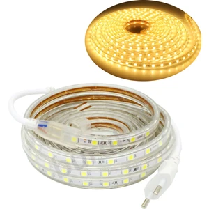 2 Metre 220 Volt Esnek  Hortum Şerit LED Işık Aydınlatma Tak Çalıştır Gün Işığı