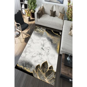 Cappio Halı Cappio Gold Modern Motifli Siyah Halı