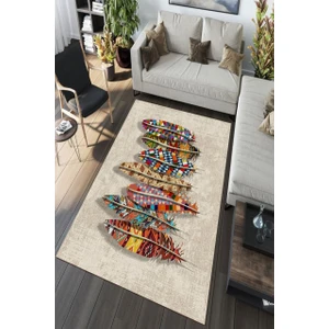 Cappio Halı Eskitme North Oval Halı (Makinada Yıkanabilir Kaymaz DotTaban) - CP528