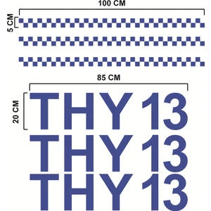 Atalya Reklam Taksi Plaka Yazısı ve Dama Sticker