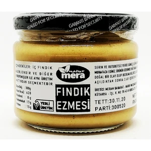 %100 Saf Şeker Ilavesiz Fındık Ezmesi 300 gr