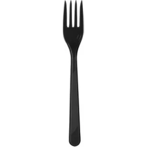 Siyah Plastik Çatal