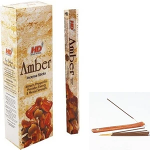 Amber Ağaç Kokusu 120 Adet Çubuk Tütsü 1 Adet Kayık Tütsülük Hediye