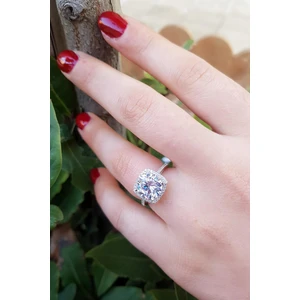 Söğütlü Silver Star Kesim Tek Taşlı Yüzük