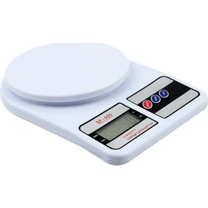 Dijital 10KG Kapasiteli Mutfak Hassas Terazi Beyaz