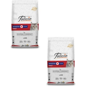Az Tahıllı Kuzulu Hypoallergenic Yetişkin Kedi Maması 2 kg (2 Adet)