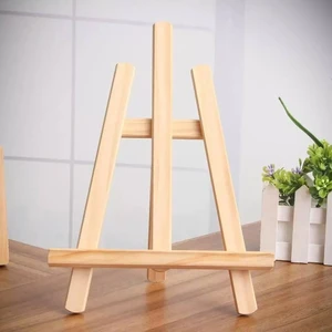 Üç Ayaklı Mini Masaüstü Ahşap Şövale