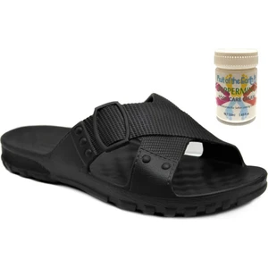 Gzr Erkek Plaj Ev Banyo Deniz Havuz Günlük Terlik 50ML Nane Ferahlığı Topuk Çatlağı ve Nasır Giderici Krem