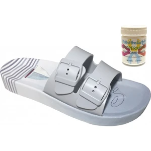 Gzr Erkek Plaj Ev Banyo Deniz Havuz Günlük Terlik 50ML Nane Ferahlığı Topuk Çatlağı ve Nasır Giderici Krem