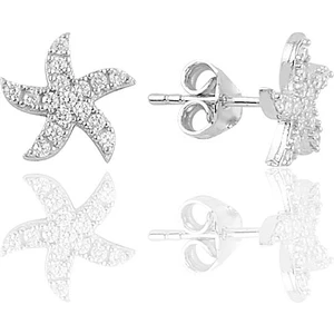 Söğütlü Silver Gümüş Zirkon Taşlı Deniz Yıldızı Küpe