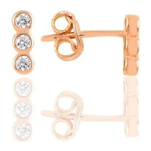 Söğütlü Silver Gümüş Rose  Su Yolu Küpe