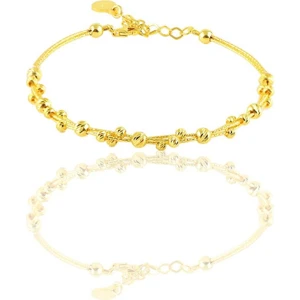 Söğütlü Silver Gümüş Altın Yaldızlı Dorica Toplu Bilezik