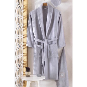 Pamuxu 4 Parça Tekli Bornoz Seti