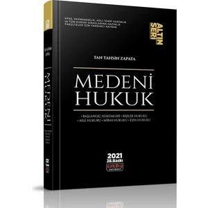 Savaş Yayınevi Medeni Hukuk Konu Anlatımı Altın Seri - Tan Tahsin Zapata 2023