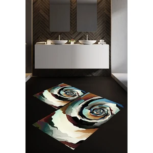 Banyo Paspası , Sünger Dolgulu Klozet Takımı, Yıkanabilir Halı, Kaymaz Taban Halı, Halı