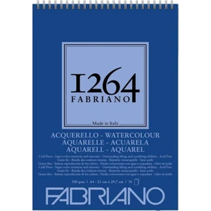 1264 Suluboya Defter 300 gr A4 Spiralli Mavi Renkli Yüksek Kalite Kağıt