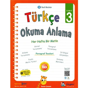 Üçgen Yayıncılık 3. Sınıf Türkçe Okuma Anlama Kitabı