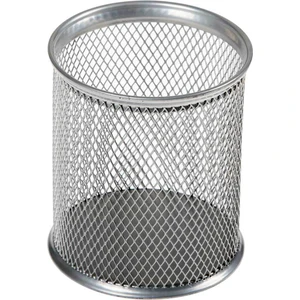 Sert Kırtasiye Metal Perfore Kalemlik Gri Silindir