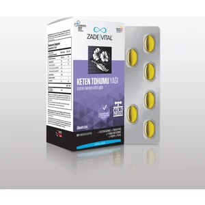 Zade Vital Keten Tohumu Yağı 1250 Mg 60 Kapsül