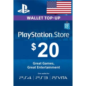 Playstation PSN Card 20 DOLAR(US) United States